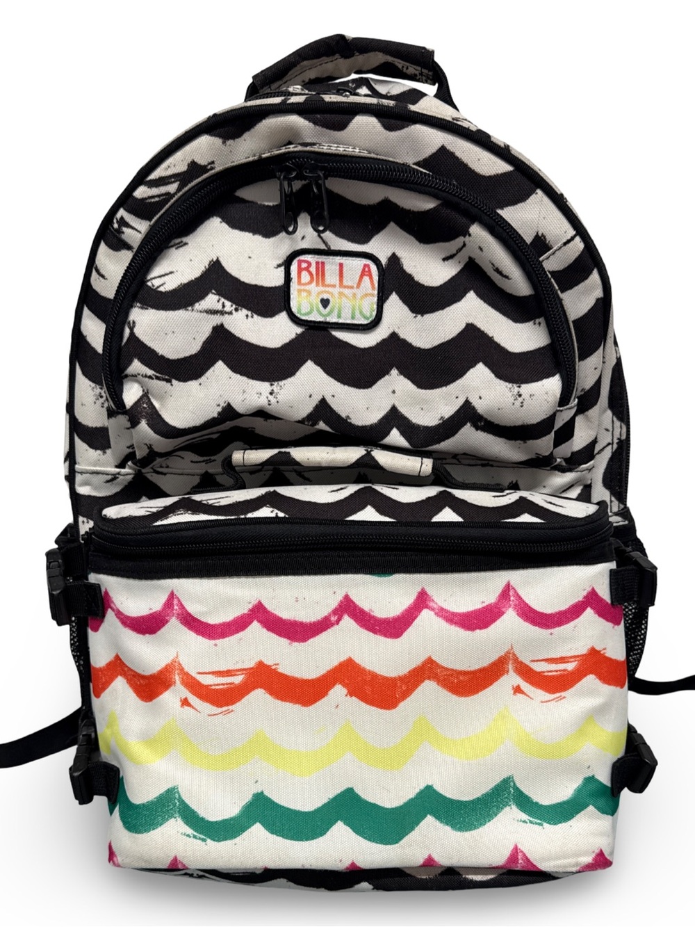 Billabong Canvas Backpack With Detachable Lunch Bag Coastal Inspired